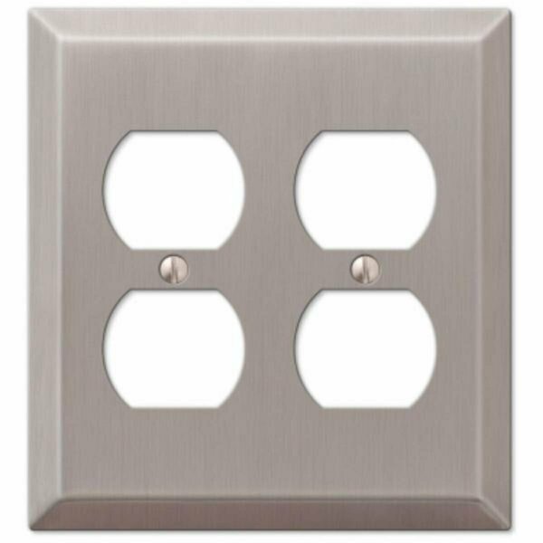 Soundwave 2 Duplex Brushed Nickel Wall Plate SO3254550